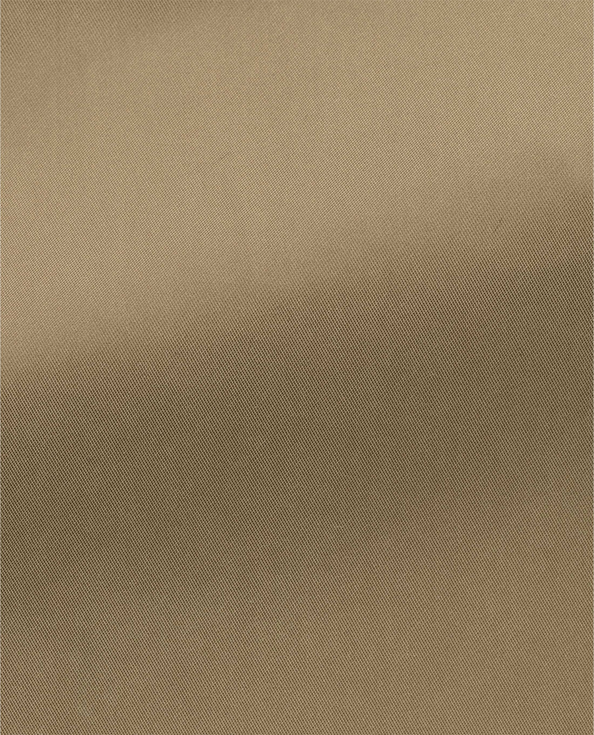 Khaki Peached Water-Repellent Technical Fabric