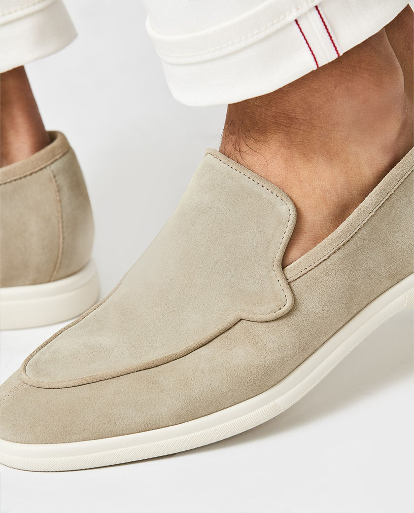 Sand Suede Low-Top City Loafer