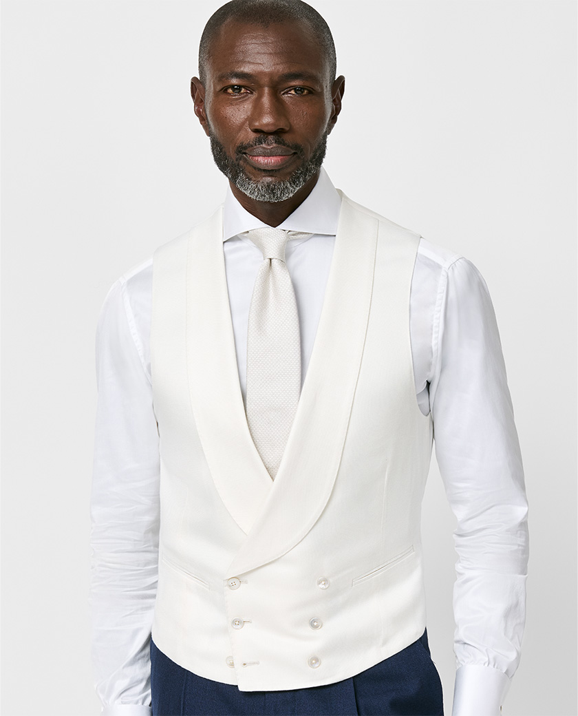 Off-White Bamboo Waistcoat