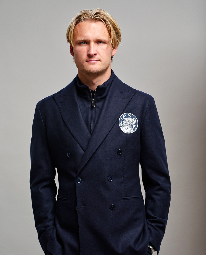 Midnight Blue Stretch Brushed Wool Twill Suit