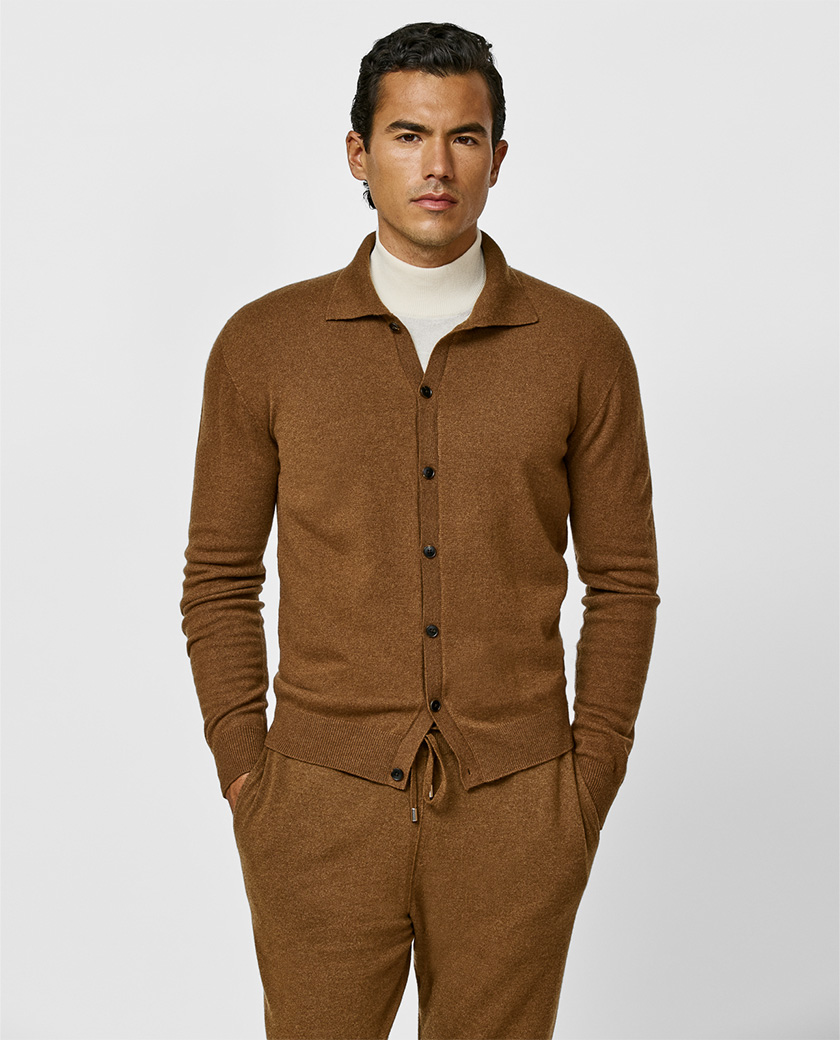 Cinnamon Cashmere Cardigan Knit