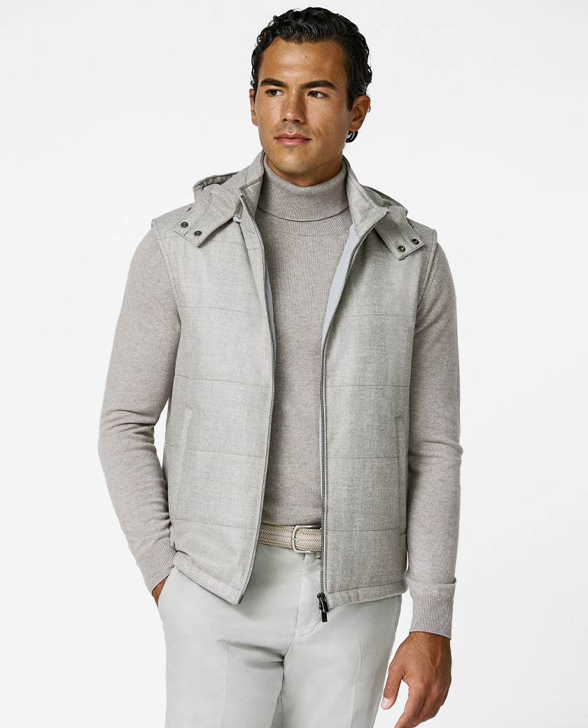 Brera Water-Repellent Wool-Cashmere Vest